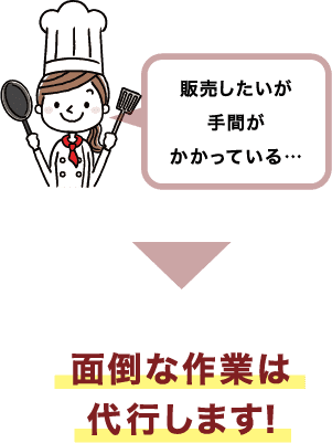 面倒な作業は代行します！