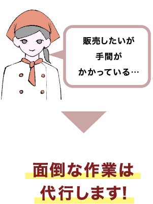 面倒な作業は代行します！