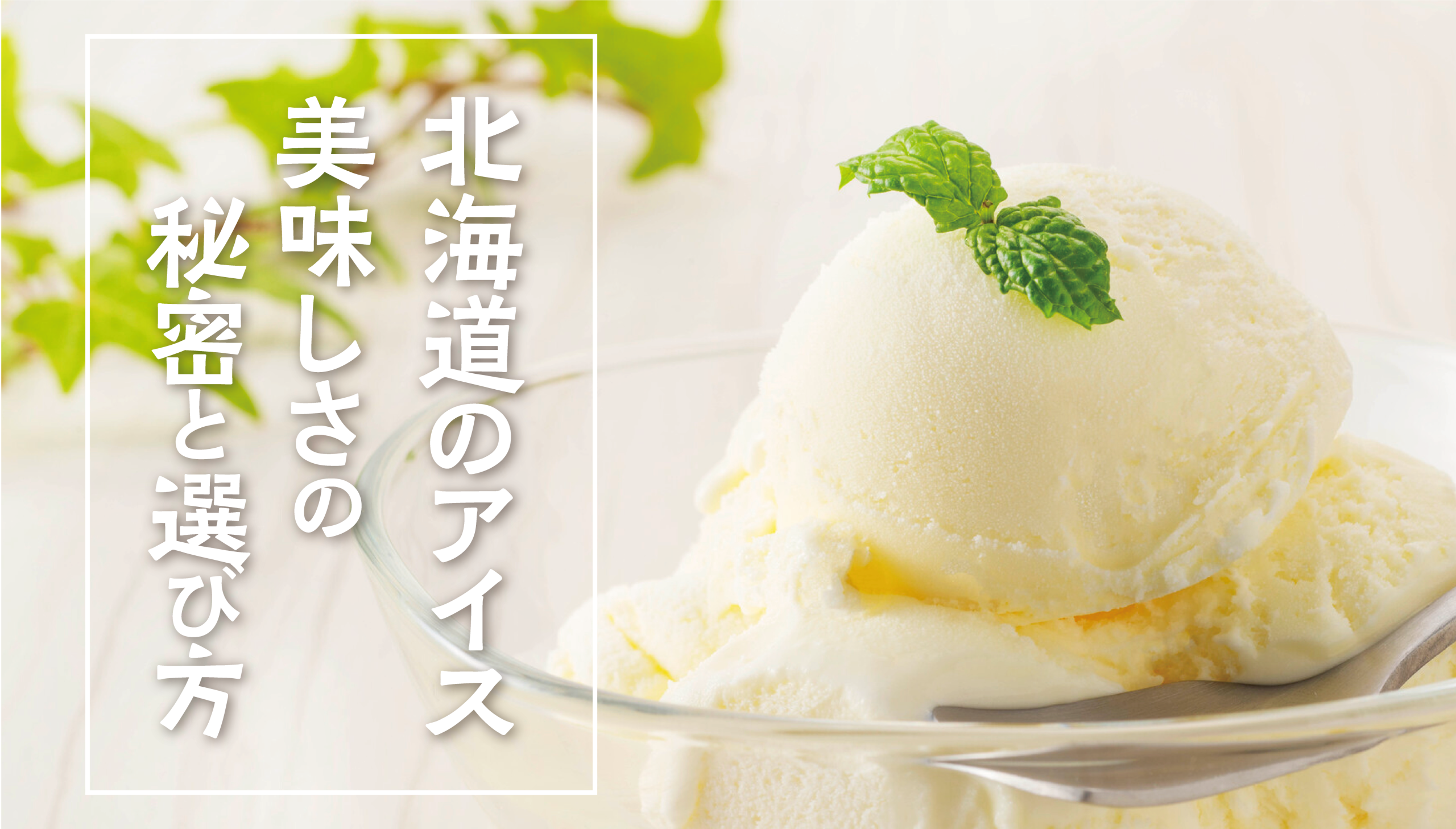 アイスクリームの種類と特徴 – 北海道のアイスクリームはどうしてこんなに美味しいの?